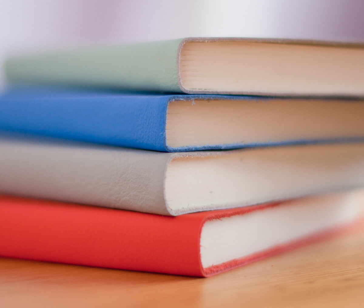 Books piled on top of one another